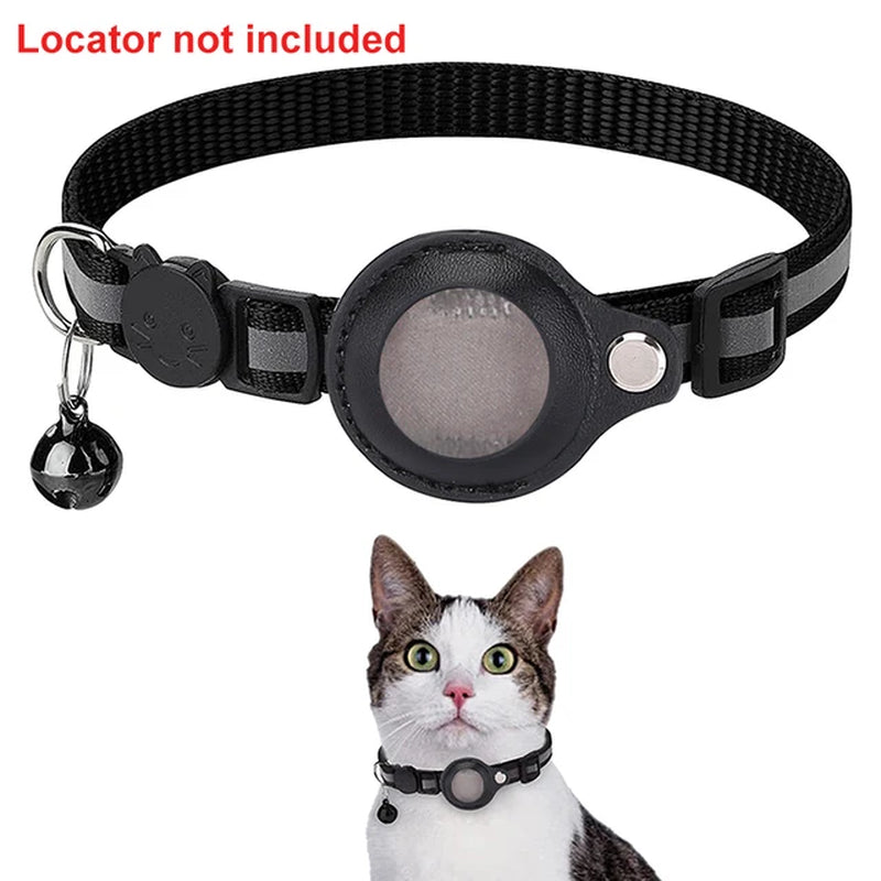 Secure Pet Collar with Apple AirTag Tracker - Never Lose Sight of Your Furry Friend! (Airtag not included)